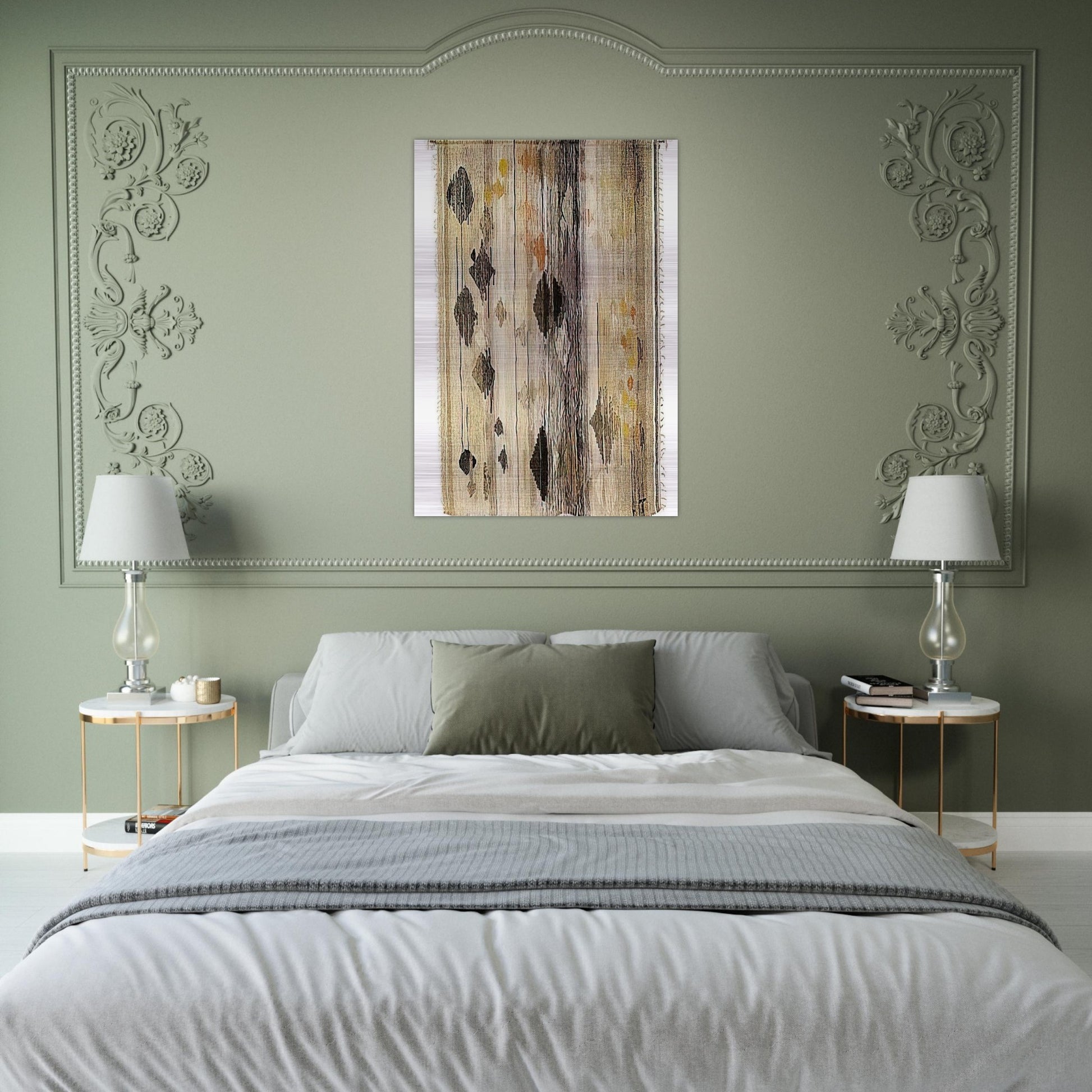 FLOATING SHAPES 1958 - Lenore Tawney Brushed Aluminum Print - 70x100 cm / 28x40 inches | Lenore Tawney Aluminum Print | Lenore Tawney Prints