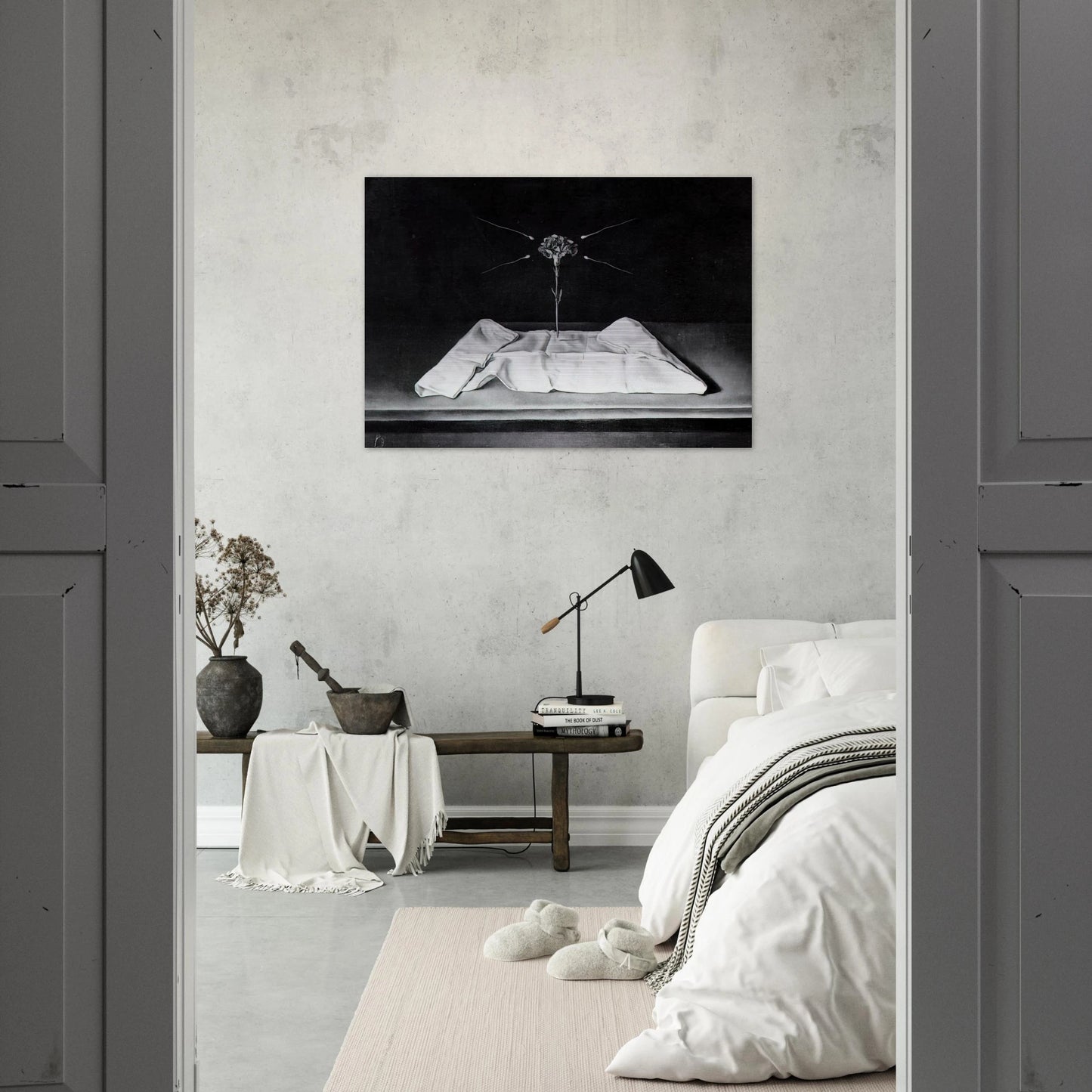 MYSTICAL CARNATION 1951 - Salvador Dali Brushed Aluminum Print - 70x100 cm / 28x40 inches | Salvador Dali Aluminum Print | Salvador Dali Prints
