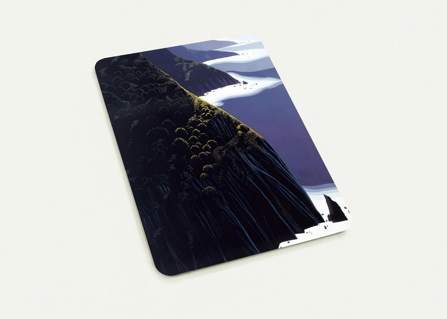Gray Big Sur By Eyvind Earle Pack of 10 Post Cards | Eyvind Earle Post Cards | A6 (10.5 x 14.8 cm) - 4.1 x 5.8 inches