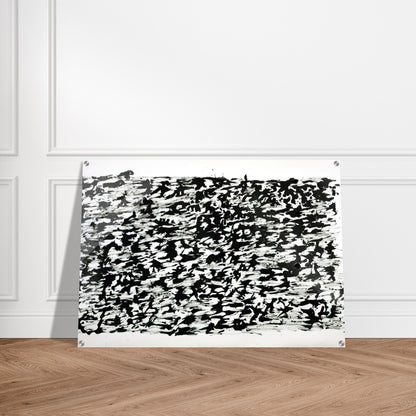 Untitled Chinese Ink Drawing - 1961 - Henri Michaux Acrylic Print - 70x100 cm / 28x40″ inches