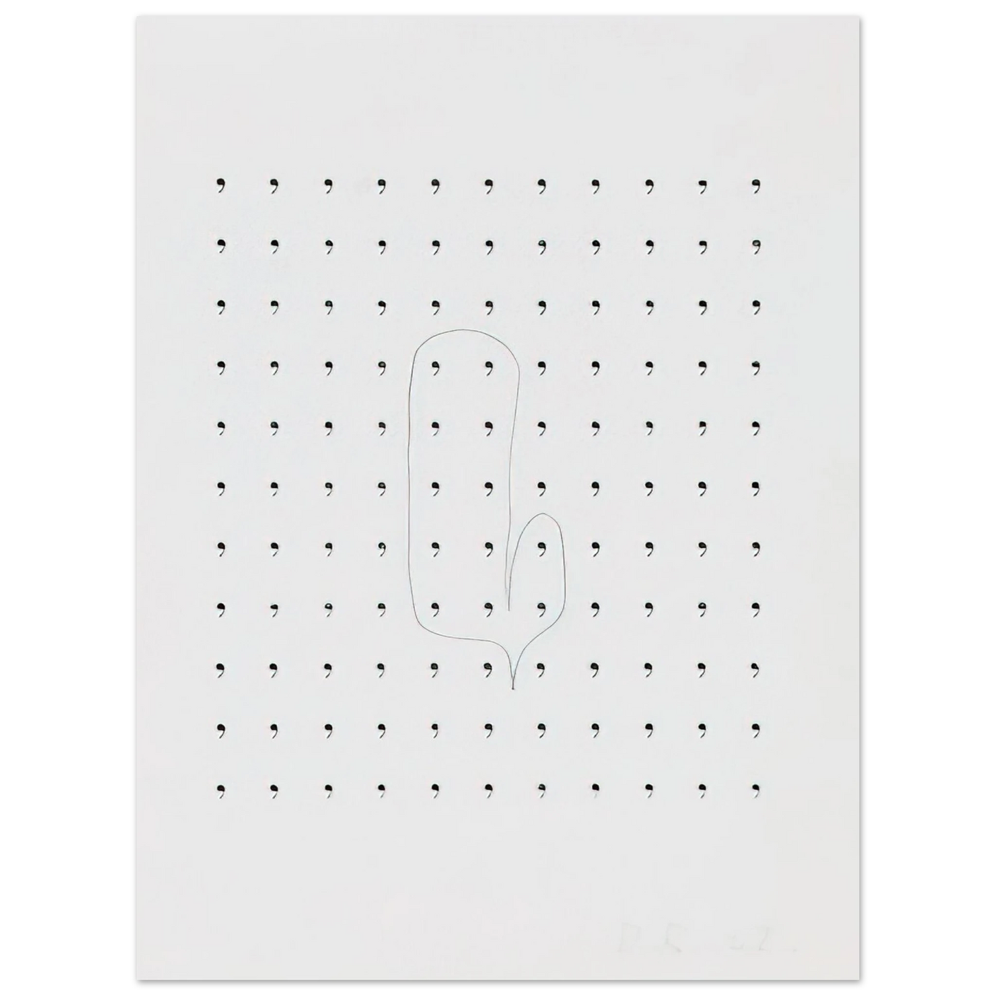 Dieter Roth - Stupidogramm - 1962  75x100 cm / 30x40inches Fine Art Poster