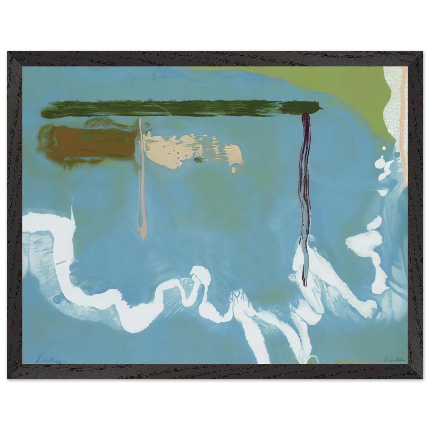 Helen Frankenthaler - Skywriting - 1997 Wall art - 60x80 cm / 24x32 inches - Fine Art Poster-canvas - -
