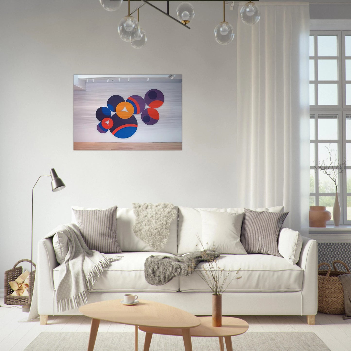 Constellation Twelve Circles - 1969 - Leon Polk Smith Brushed Aluminum Print - 70x100 cm / 28x40 inches | Leon Polk Smith Aluminum Print | Leon Polk Smith Prints