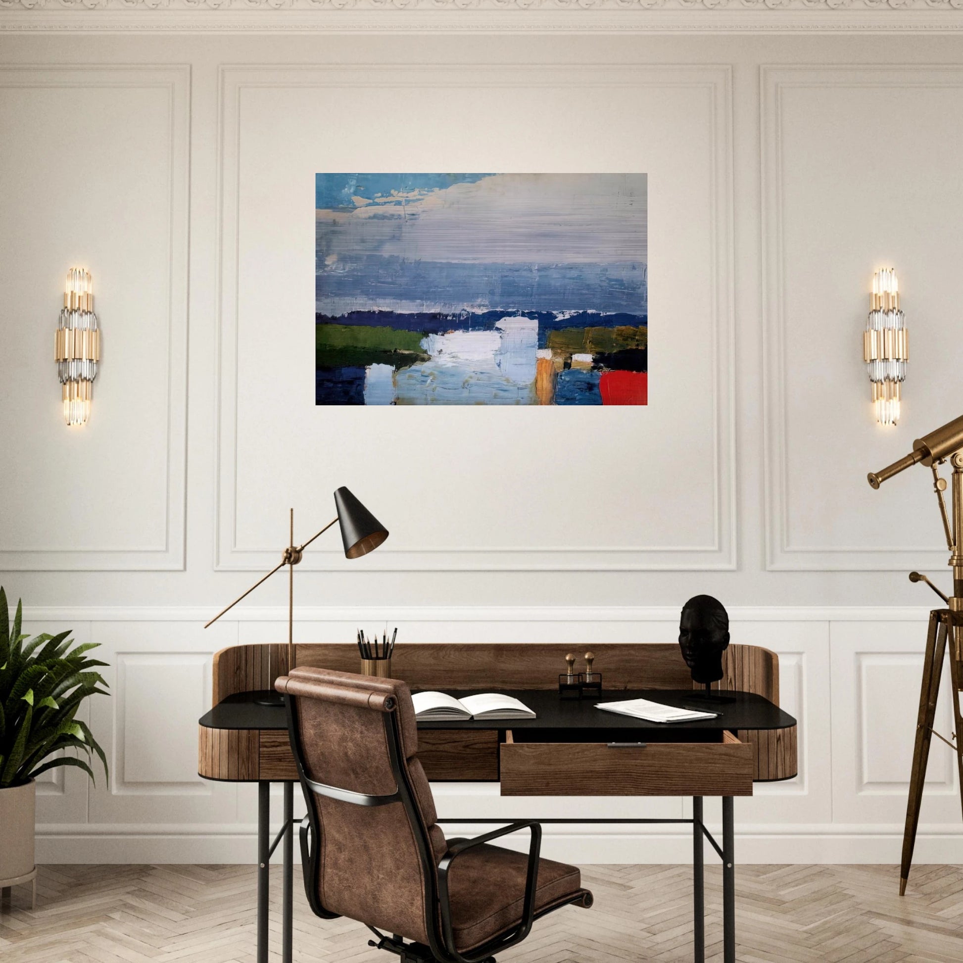 Paysage du midi - Art Informel - Nicolas de Stael Brushed Aluminum Print - 70x100 cm / 28x40 inches | Nicolas de Stael Aluminum Print | Nicolas de Stael Prints