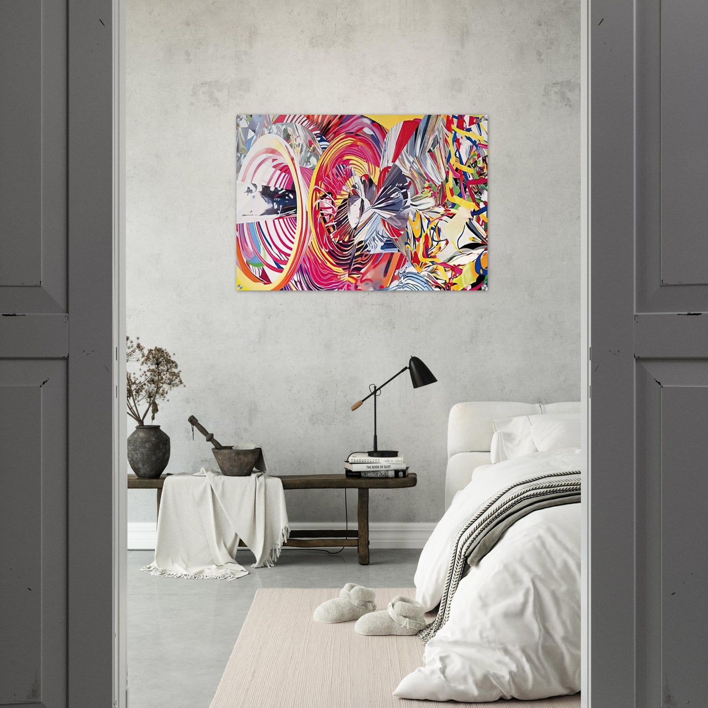 Stowaway Peers Out at the Speed of Light - James Rosenquist Acrylic Print - 70x100 cm / 28x40″ inches