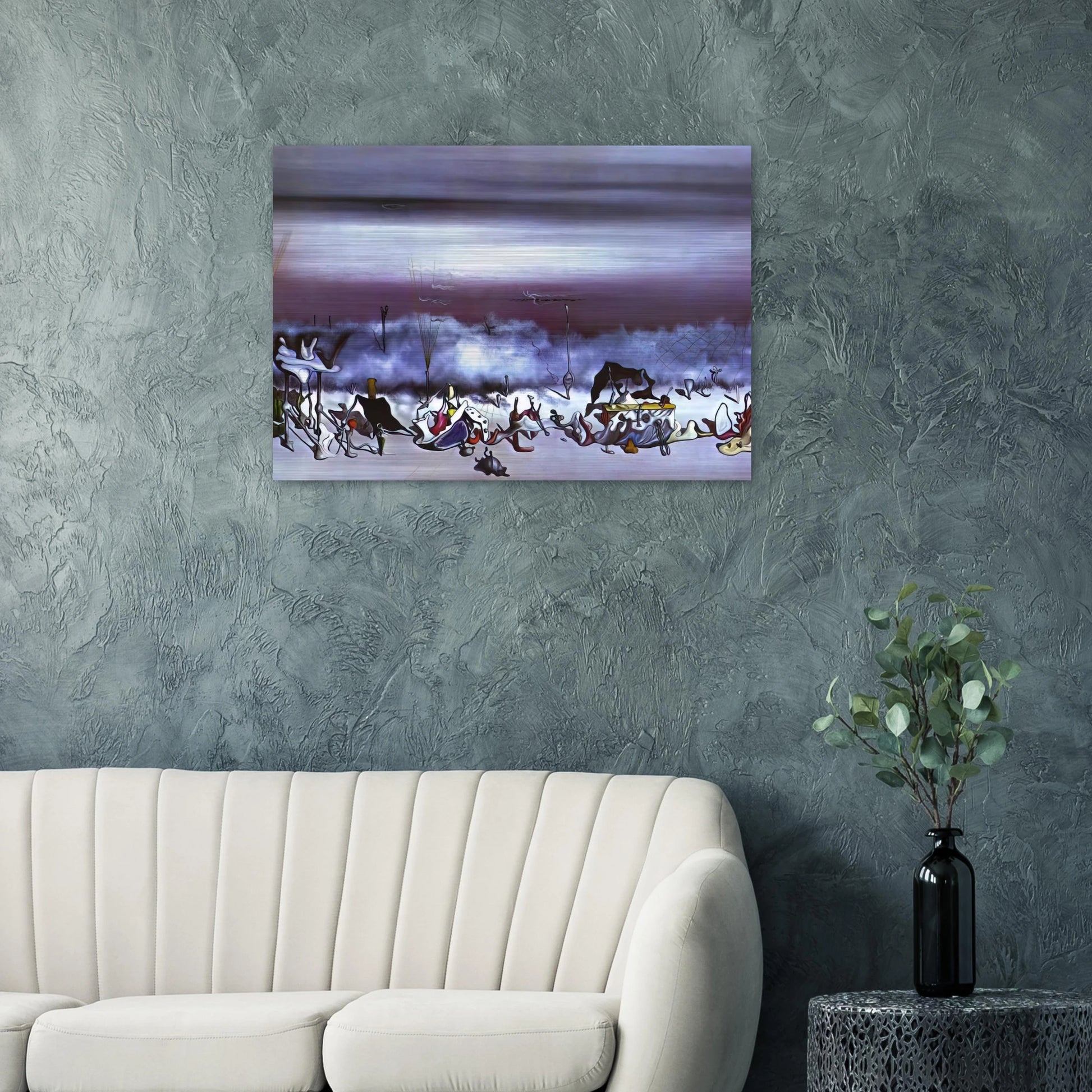 The Ribbon of Extremes - Yves Tanguy Brushed Aluminum Print - 70x100 cm / 28x40 inches | Yves Tanguy Aluminum Print | Yves Tanguy Prints