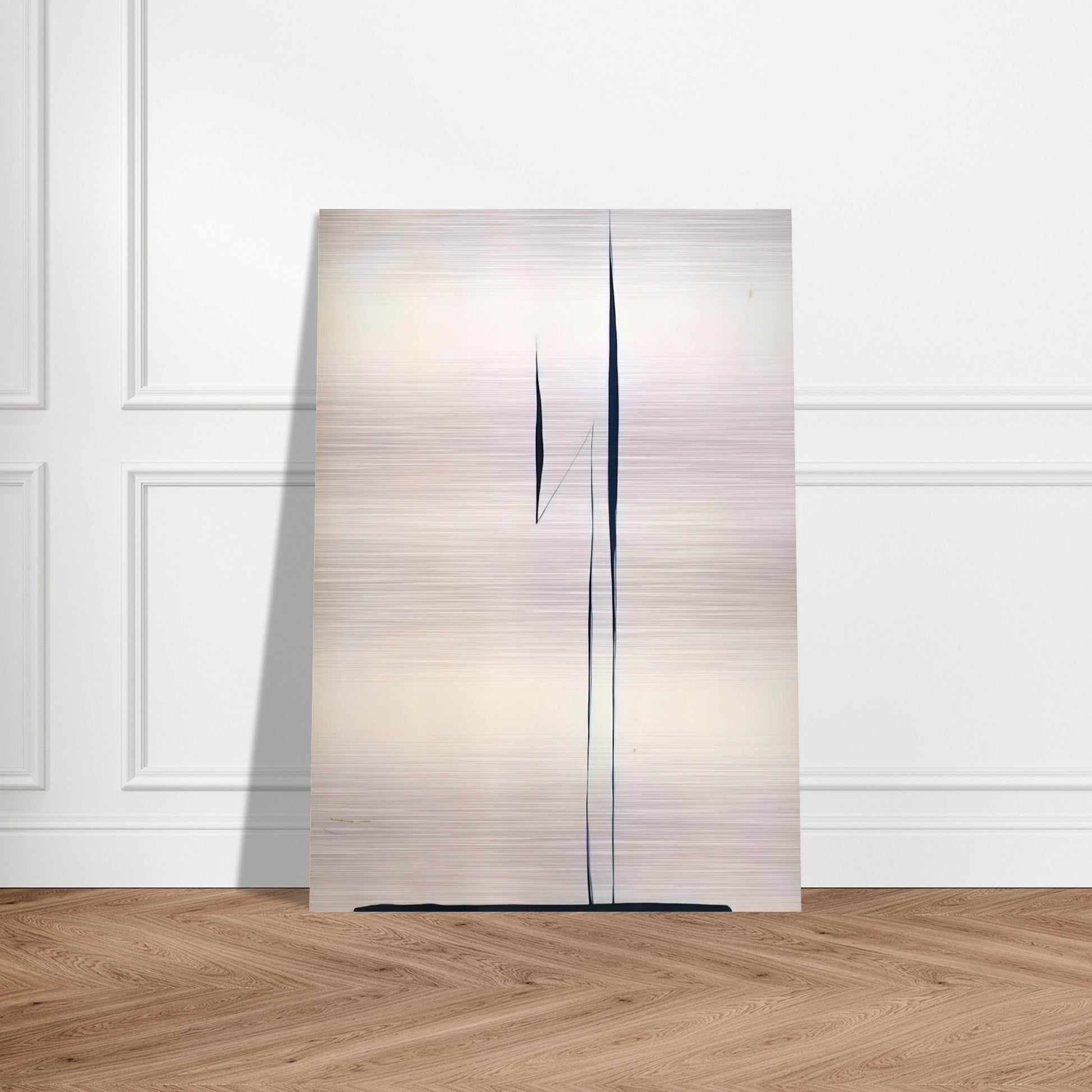 Black Lines 1 - Georgia O'Keeffe Brushed Aluminum Print - 70x100 cm / 28x40 inches | Georgia O'Keeffe Aluminum Print | Georgia O'Keeffe Prints