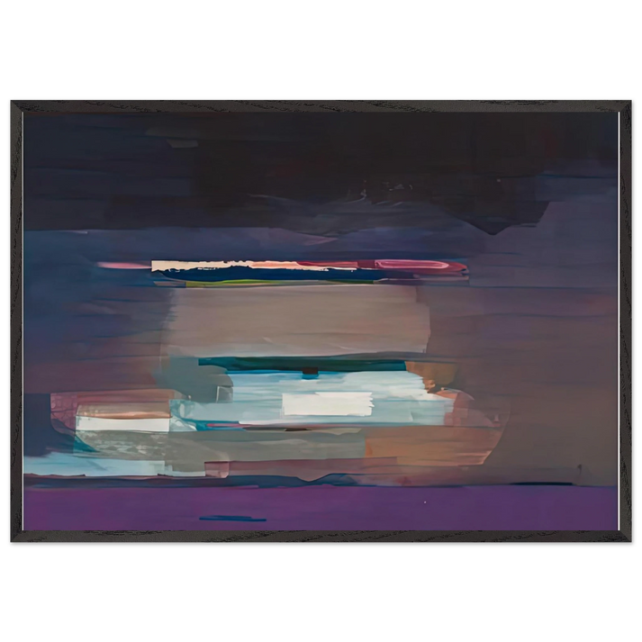 Viewpoint I 1974- - Helen Frankenthaler 70x100 cm / 28x40 inches Framed Art Print – Black Wooden Frame