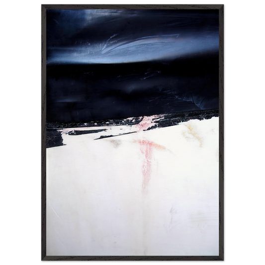 Orage - Art Informel - Nicolas de Stael 70x100 cm / 28x40 inches Framed Art Print – Black Wooden Frame