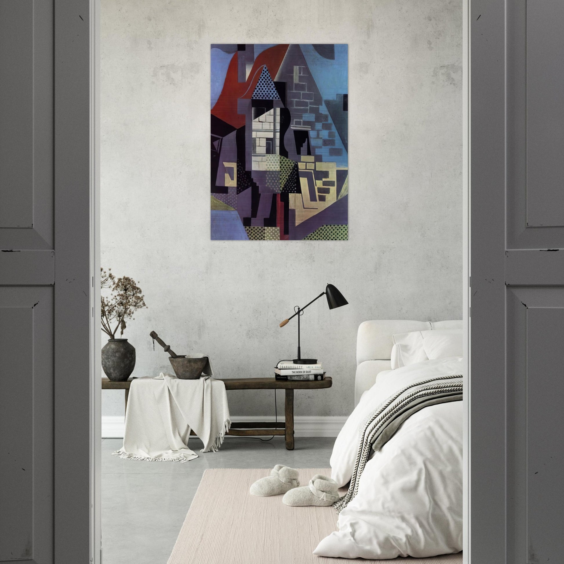 LANDSCAPE AT BEAULIEU - Juan Gris Brushed Aluminum Print - 70x100 cm / 28x40 inches | Juan Gris Aluminum Print | Juan Gris Prints
