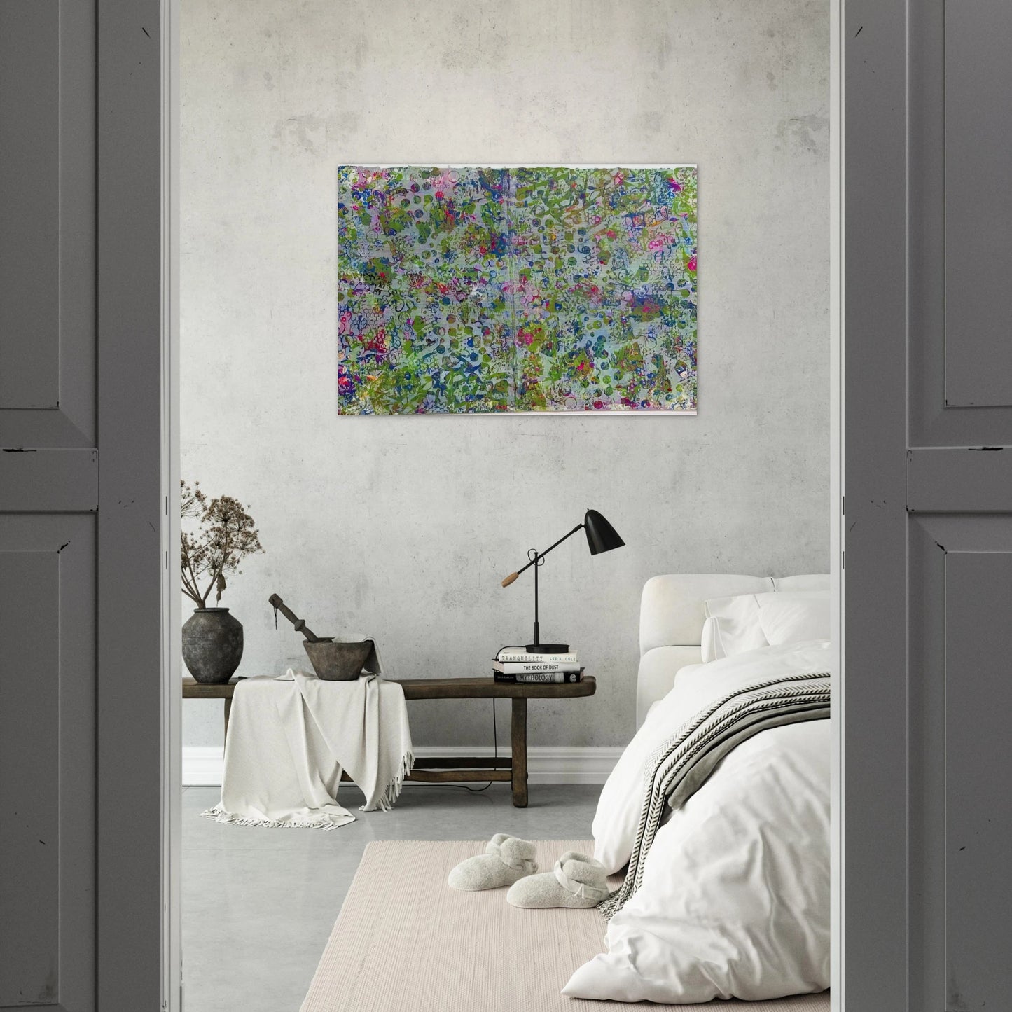 Fog In The Hollow - Sam Gilliam Brushed Aluminum Print - 70x100 cm / 28x40 inches | Sam Gilliam Aluminum Print | Sam Gilliam Prints