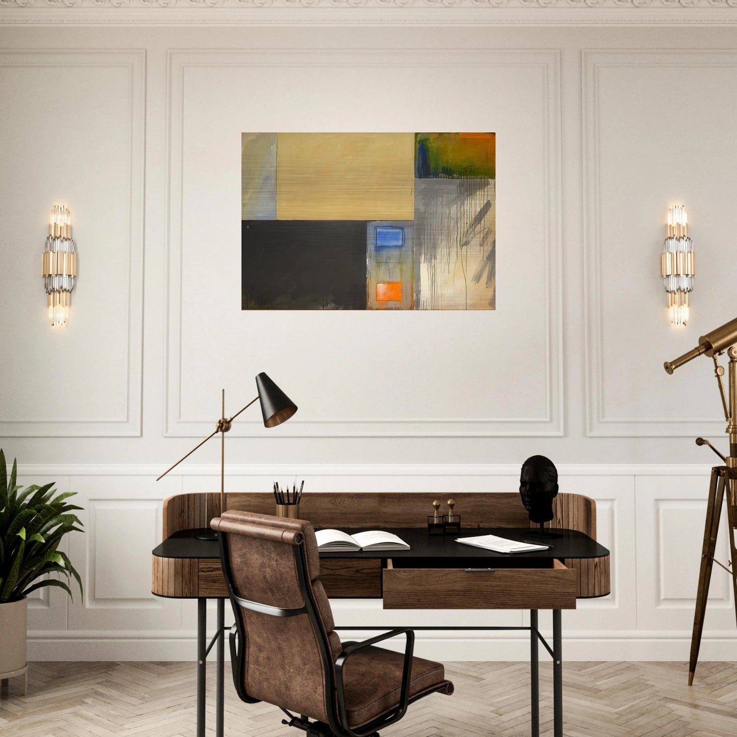 ForsythHouston - Abstract Expressionism - Mark Lancaster Brushed Aluminum Print - 70x100 cm / 28x40 inches | Mark Lancaster Aluminum Print | Mark Lancaster Prints