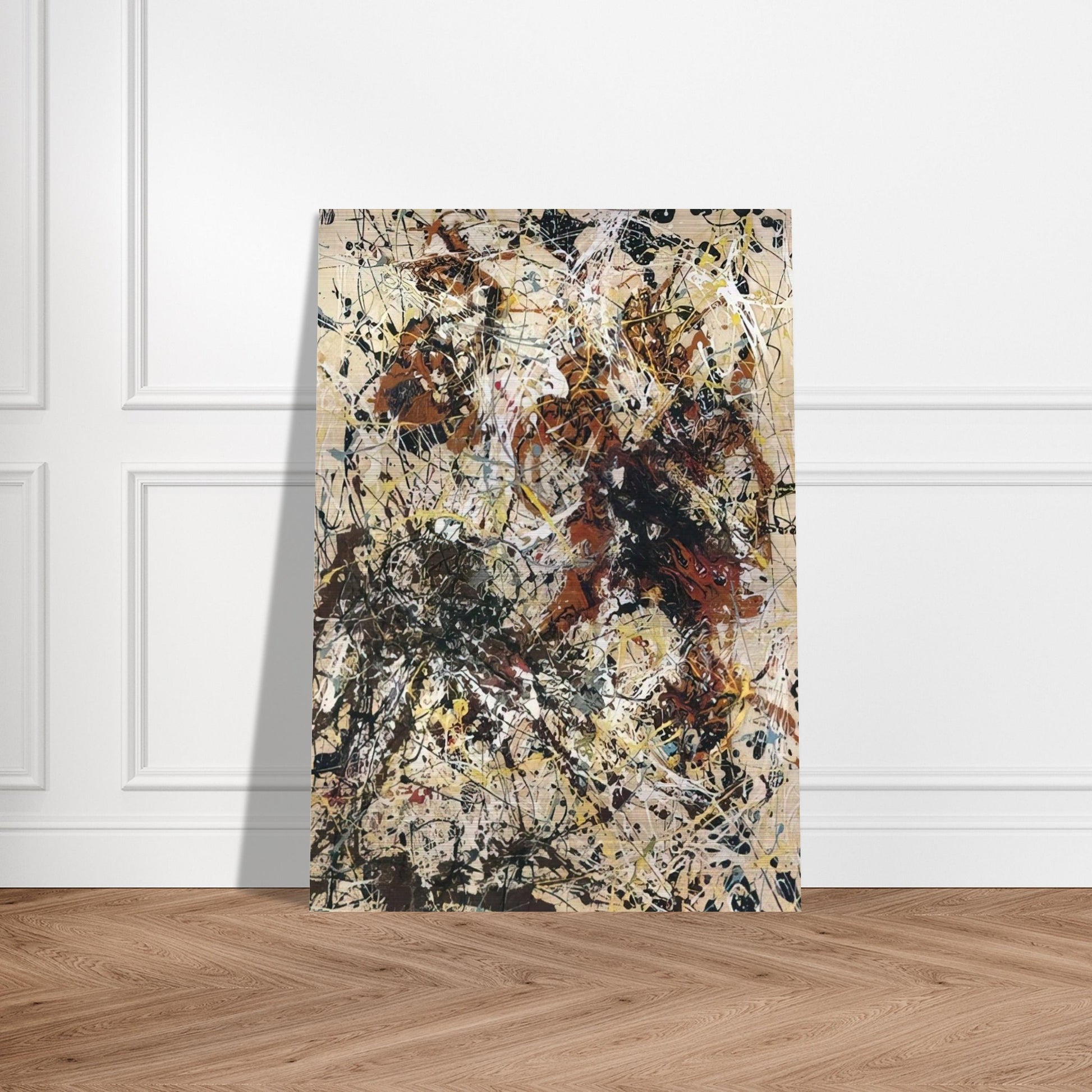 NUMBER 12 1949 - Jackson Pollock Brushed Aluminum Print - 70x100 cm / 28x40 inches | Jackson Pollock Aluminum Print | Jackson Pollock Prints
