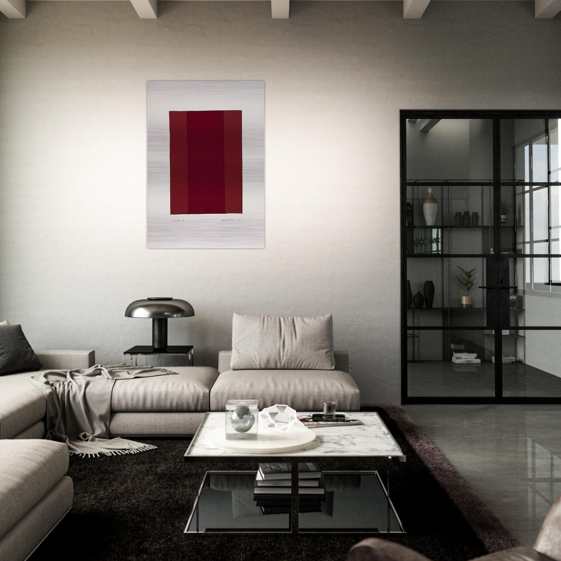Canto XVIII - Barnett Newman Brushed Aluminum Print - 70x100 cm / 28x40 inches | Barnett Newman Aluminum Print | Barnett Newman Prints