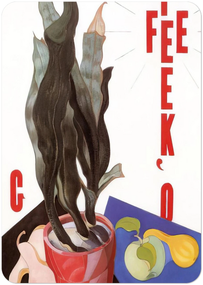 O'Keefe Georgia O’Keeffe - 1924 By Charles Demuth Pack of 10 Post Cards | Charles Demuth Post Cards | A6 (10.5 x 14.8 cm) - 4.1 x 5.8 inches