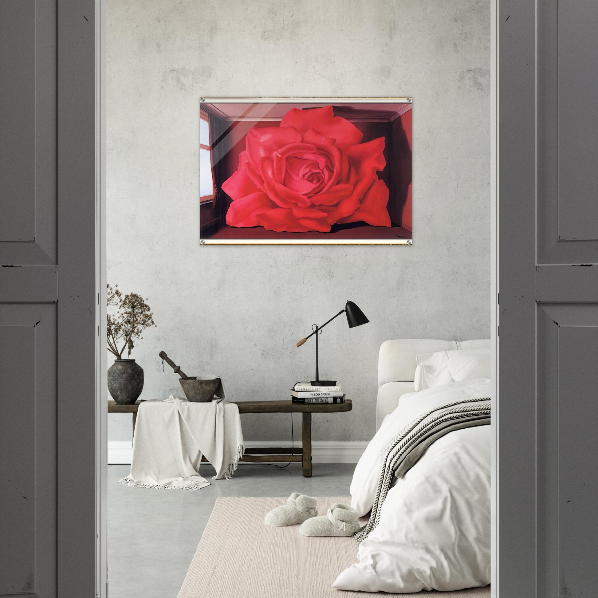 THE TOMB OF THE WRESTLERS 1960 - Rene Magritte Acrylic Print - 70x100 cm / 28x40″ inches | Rene Magritte Wall Art | Rene Magritte Prints