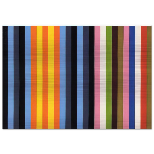 Flower Machine - 1964 - Gene Davis Brushed Aluminum Print - 70x100 cm / 28x40 inches | Gene Davis Aluminum Print | Gene Davis Prints