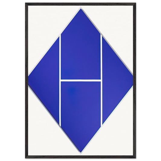 Cobalt - 1982 - Carmen Herrera 70x100 cm / 28x40 inches Framed Art Print – Black Wooden Frame