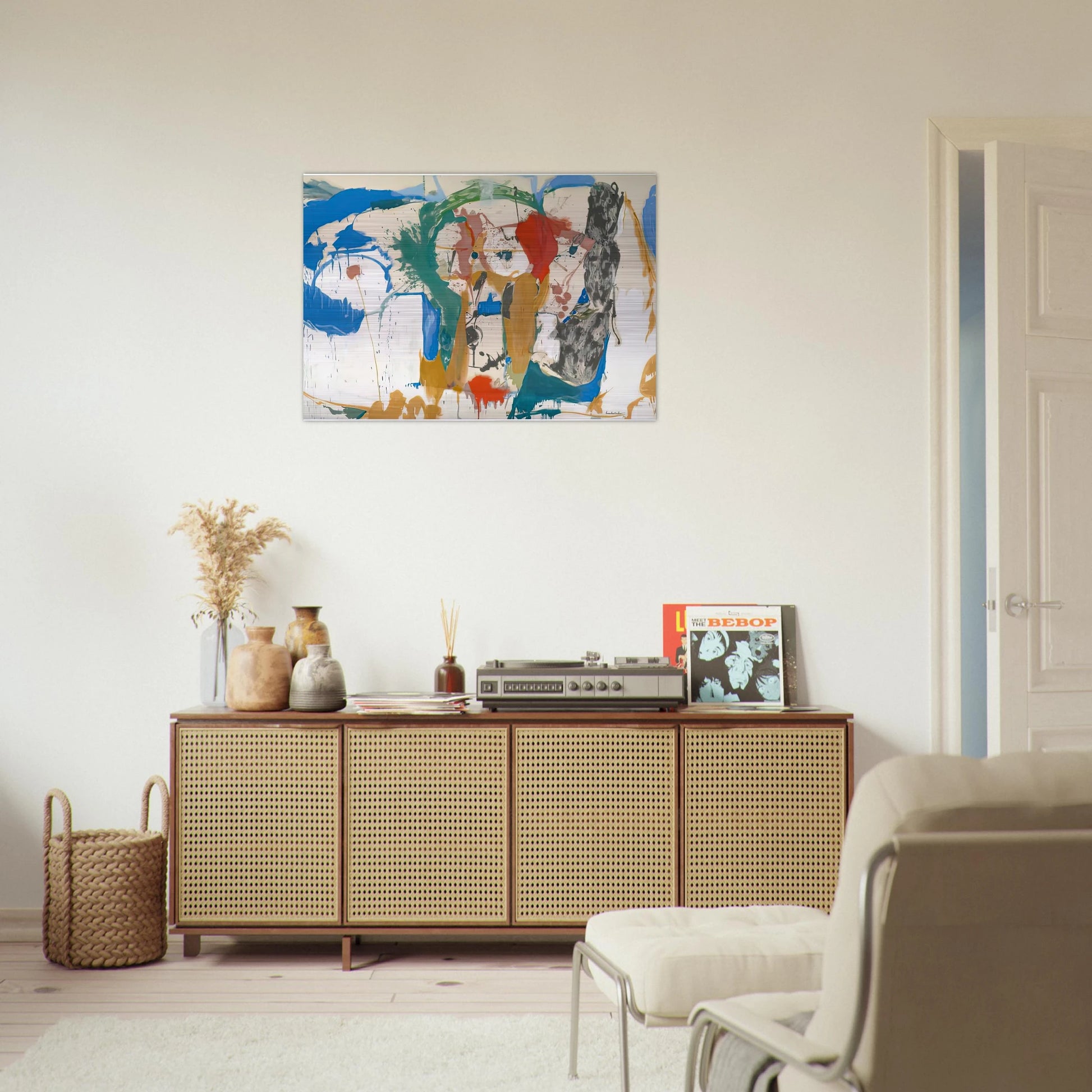 Madridscape, 1959- - Helen Frankenthaler Brushed Aluminum Print - 70x100 cm / 28x40 inches | Helen Frankenthaler Aluminum Print | Helen Frankenthaler Prints