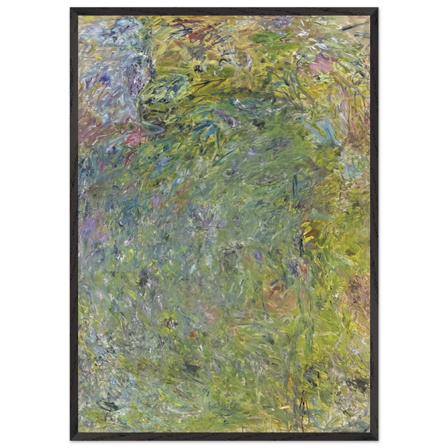 Untitled N36 - Milton Resnick 70x100 cm / 28x40 inches Framed Art Print – Black Wooden Frame
