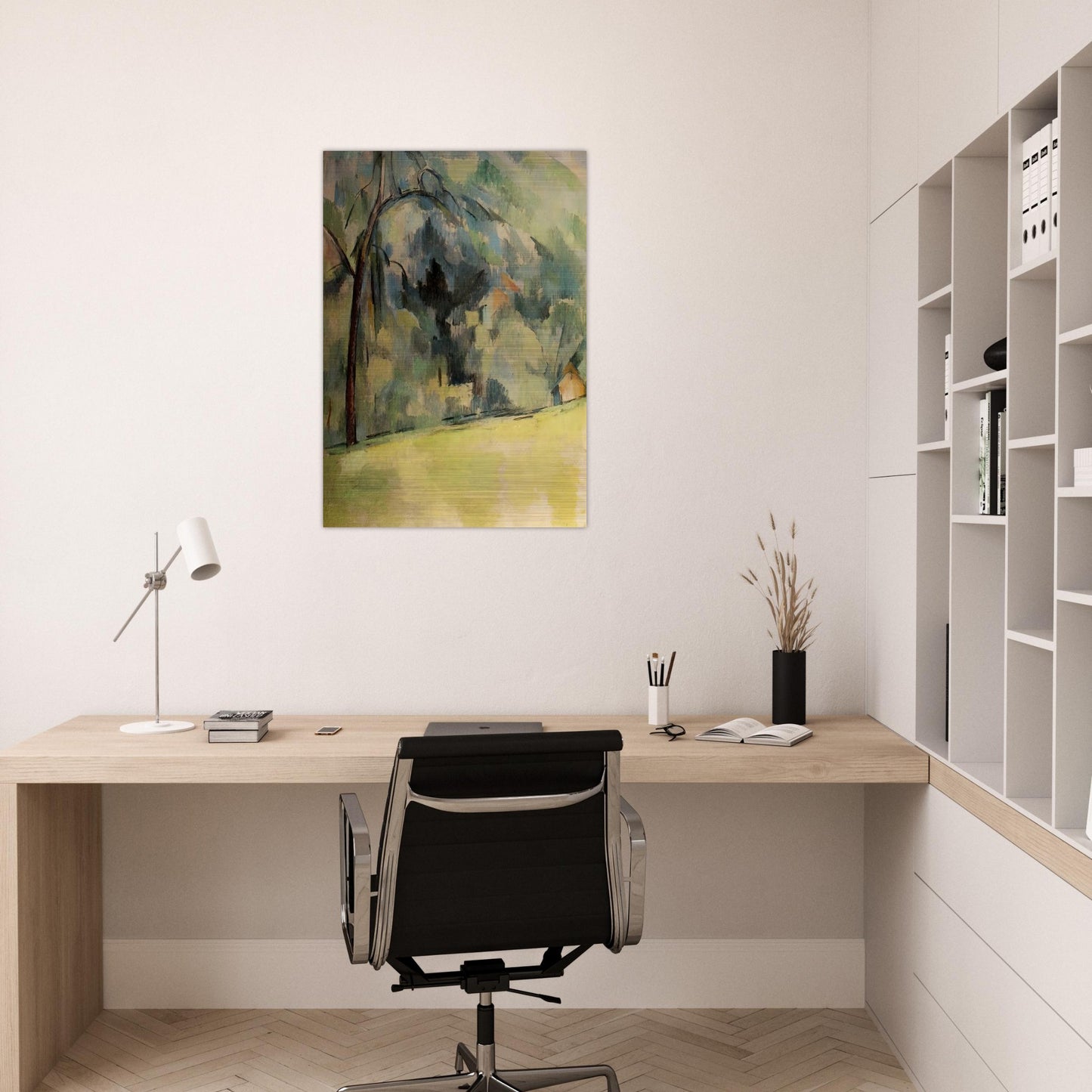 Morning in Provence - Paul Cézanne Brushed Aluminum Print - 70x100 cm / 28x40 inches | Paul Cézanne Aluminum Print | Paul Cézanne Prints