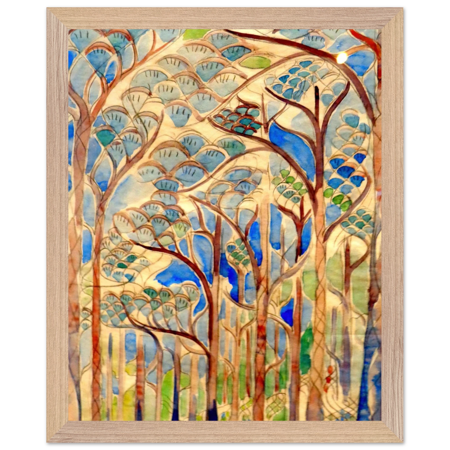 Walter Inglis Anderson - Walter Anderson Wall art - 50x50 cm / 20x20 inches - Premium Wooden Framed Poster With Fine Art Paper-canvas - White frame