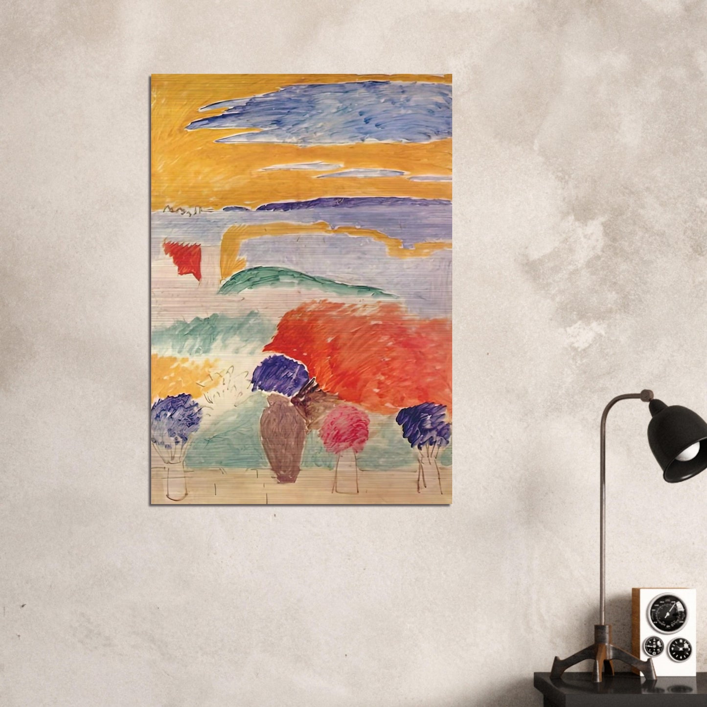 OPEN WINDOW AT TANGIER 1913 - Henri Matisse Brushed Aluminum Print - 70x100 cm / 28x40 inches | Henri Matisse Aluminum Print | Henri Matisse Prints