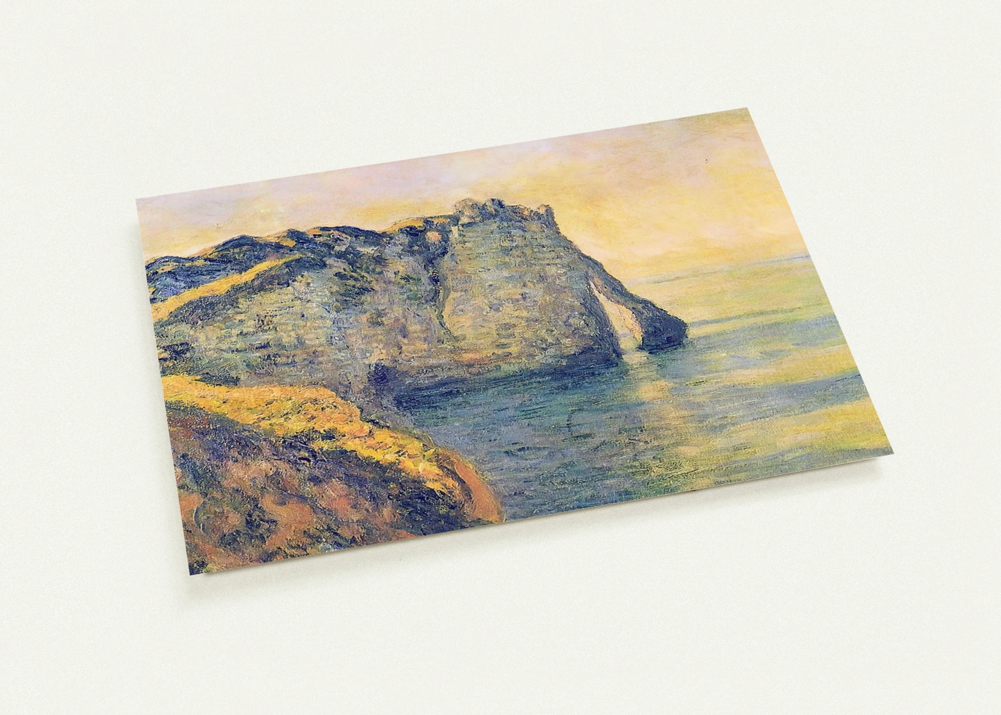 Cliffs of the Porte d'Aval By claude monet Pack of 10 Post Cards | claude monet Post Cards | A6 (10.5 x 14.8 cm) - 4.1 x 5.8 inches