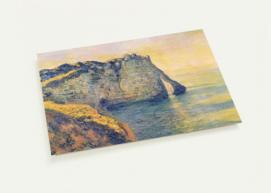 Cliffs of the Porte d'Aval By claude monet Pack of 10 Post Cards | claude monet Post Cards | A6 (10.5 x 14.8 cm) - 4.1 x 5.8 inches