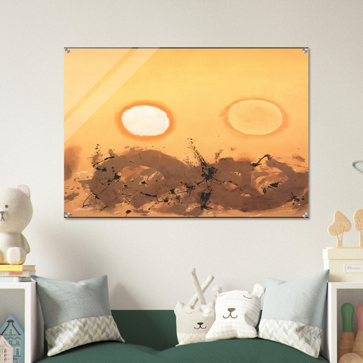 Duet - 1962 - Adolph Gottlieb Acrylic Print - 70x100 cm / 28x40″ inches