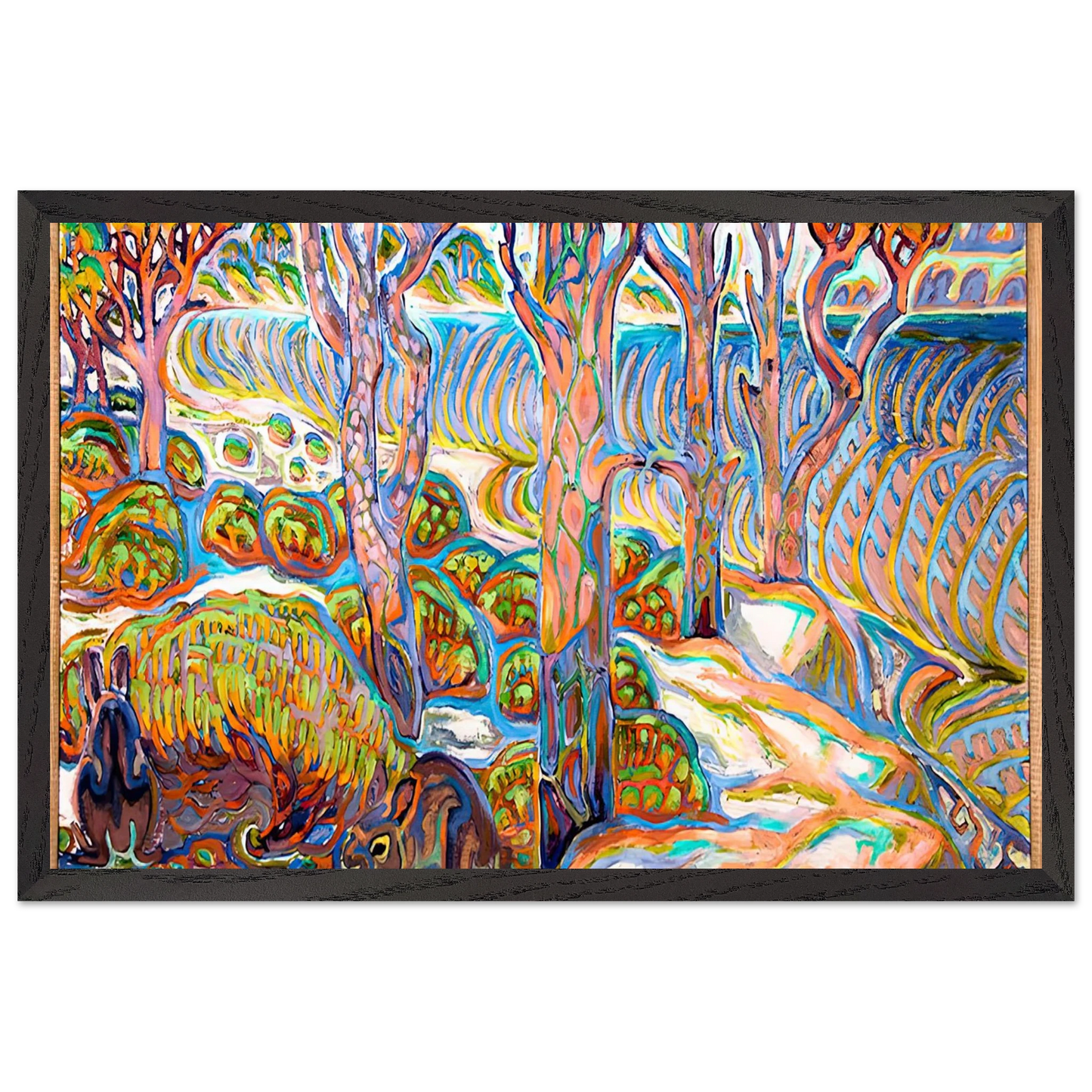 Walter Inglis Anderson - Walter Anderson Wall art - 70x100 cm / 28x40 inches - Premium Wooden Framed Poster With Fine Art Paper-canvas - Black frame