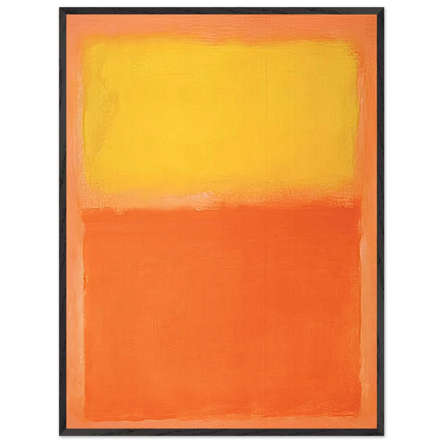 Mark Rothko - Orange and Yellow - 1956 Wall Art - 21x29.7 cm / 8x12" - Premium Wooden Framed Poster With Fine Art Paper-canvas - White frame