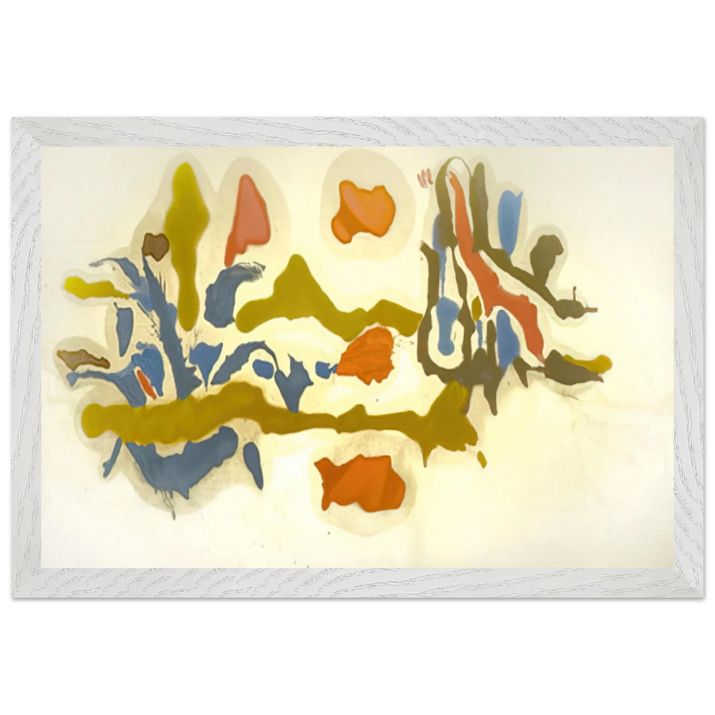 Helen Frankenthaler - Seascape with Dunes - 1962 Wall art - 45x60 cm / 18x24 inches - Fine Art Poster-canvas - -