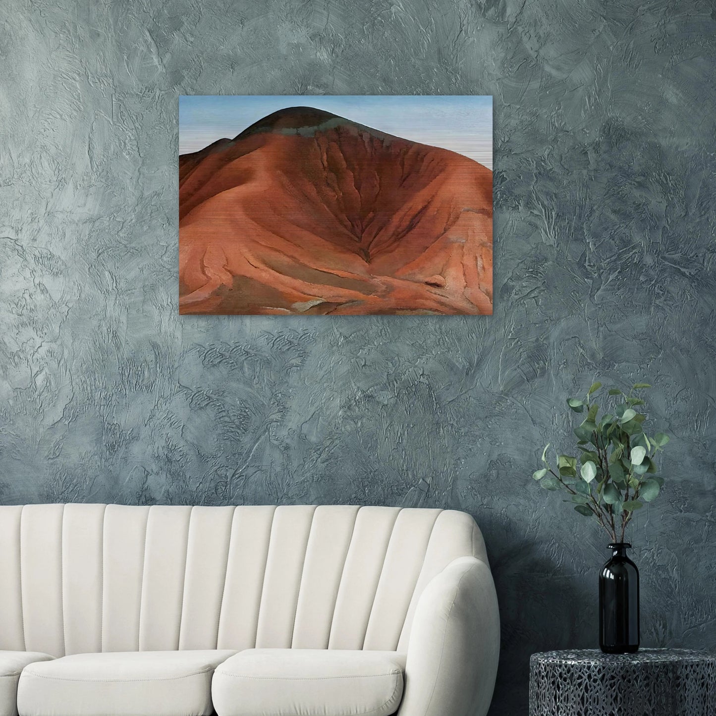 Small Purple Hills - Georgia O'Keeffe Brushed Aluminum Print - 70x100 cm / 28x40 inches | Georgia O'Keeffe Aluminum Print | Georgia O'Keeffe Prints