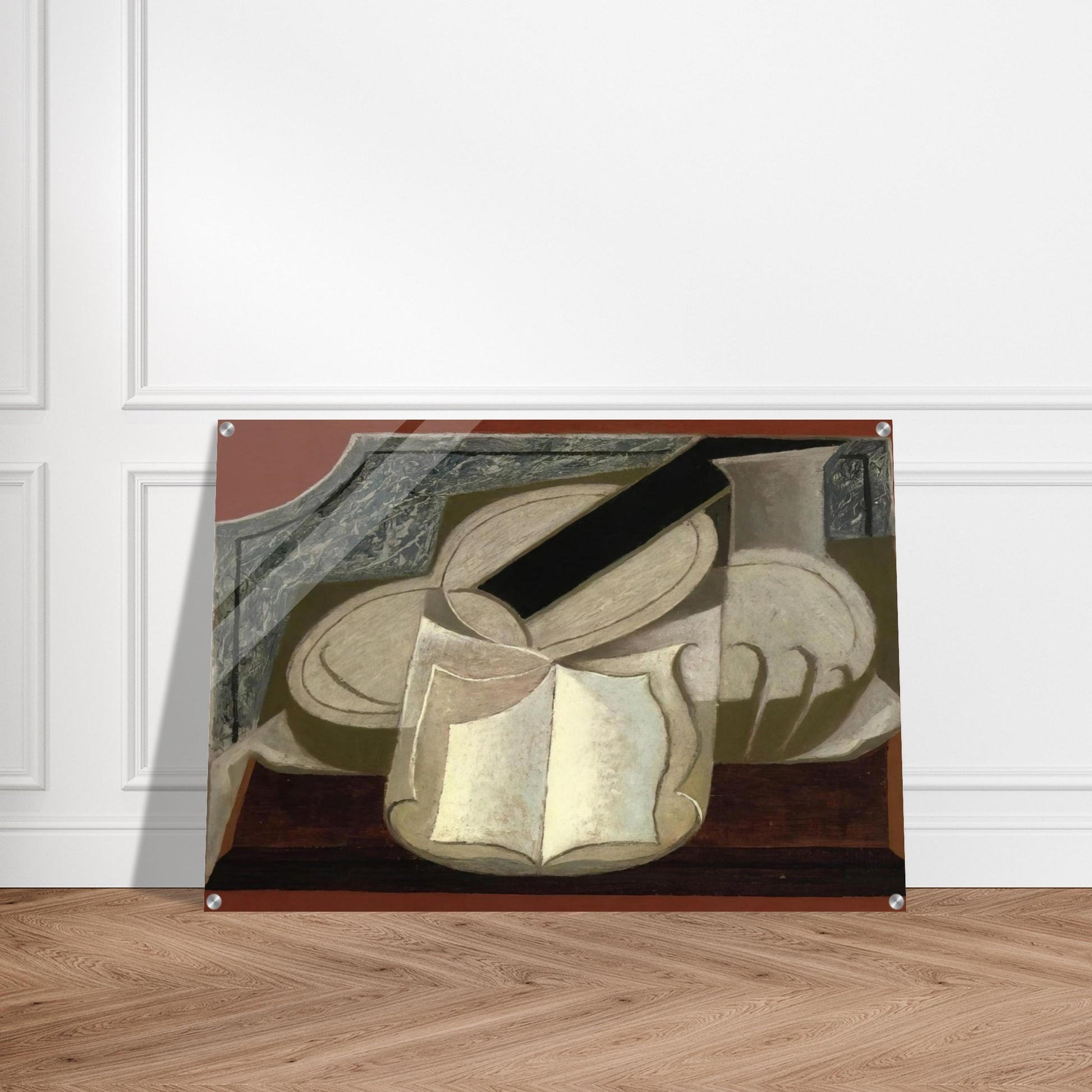 BOOK AND GUITAR 1925 - Juan Gris Acrylic Print - 70x100 cm / 28x40″ inches | Juan Gris Wall Art | Juan Gris Prints