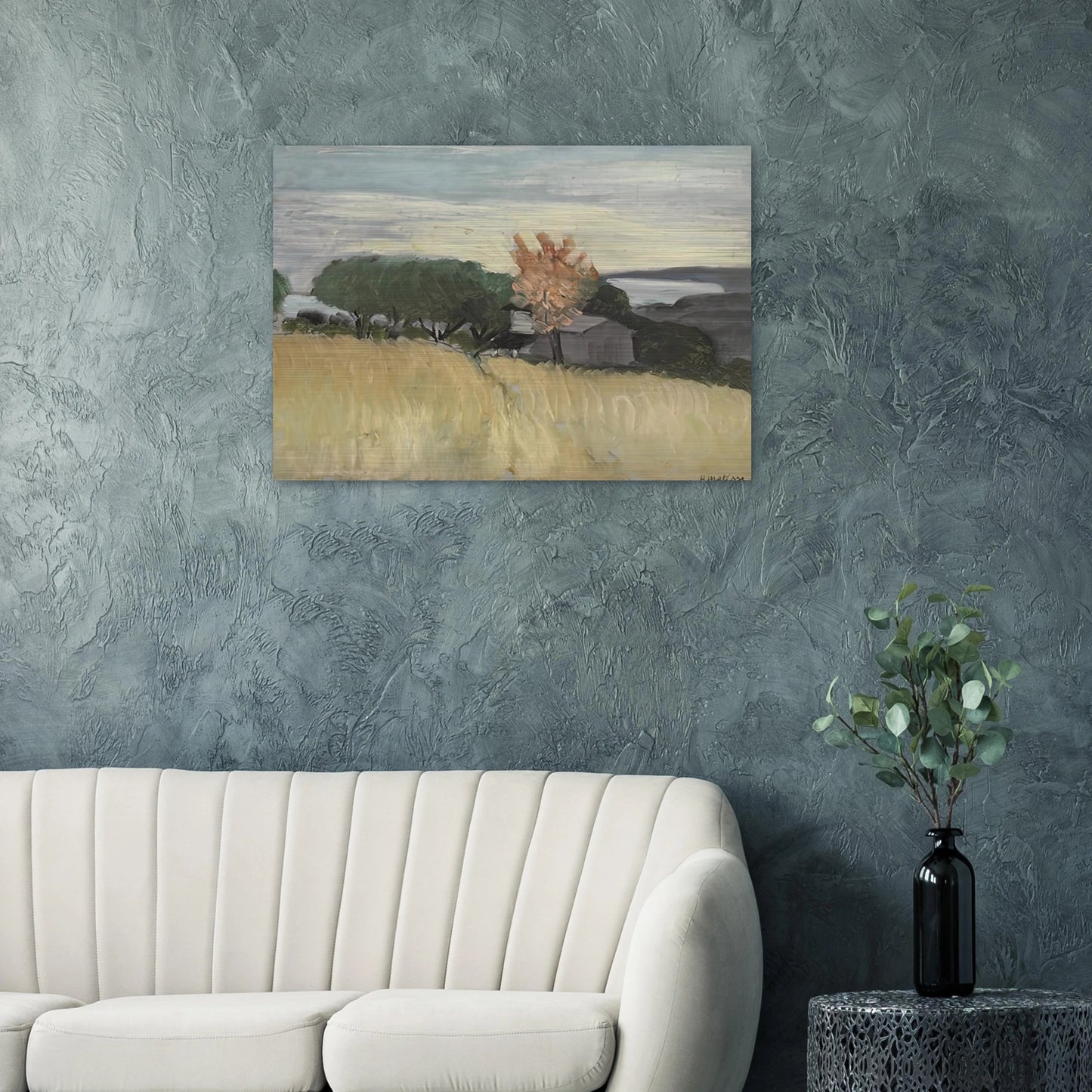 CHAMPS DE BLE A CAGNES 1918 - Henri Matisse Brushed Aluminum Print - 70x100 cm / 28x40 inches | Henri Matisse Aluminum Print | Henri Matisse Prints