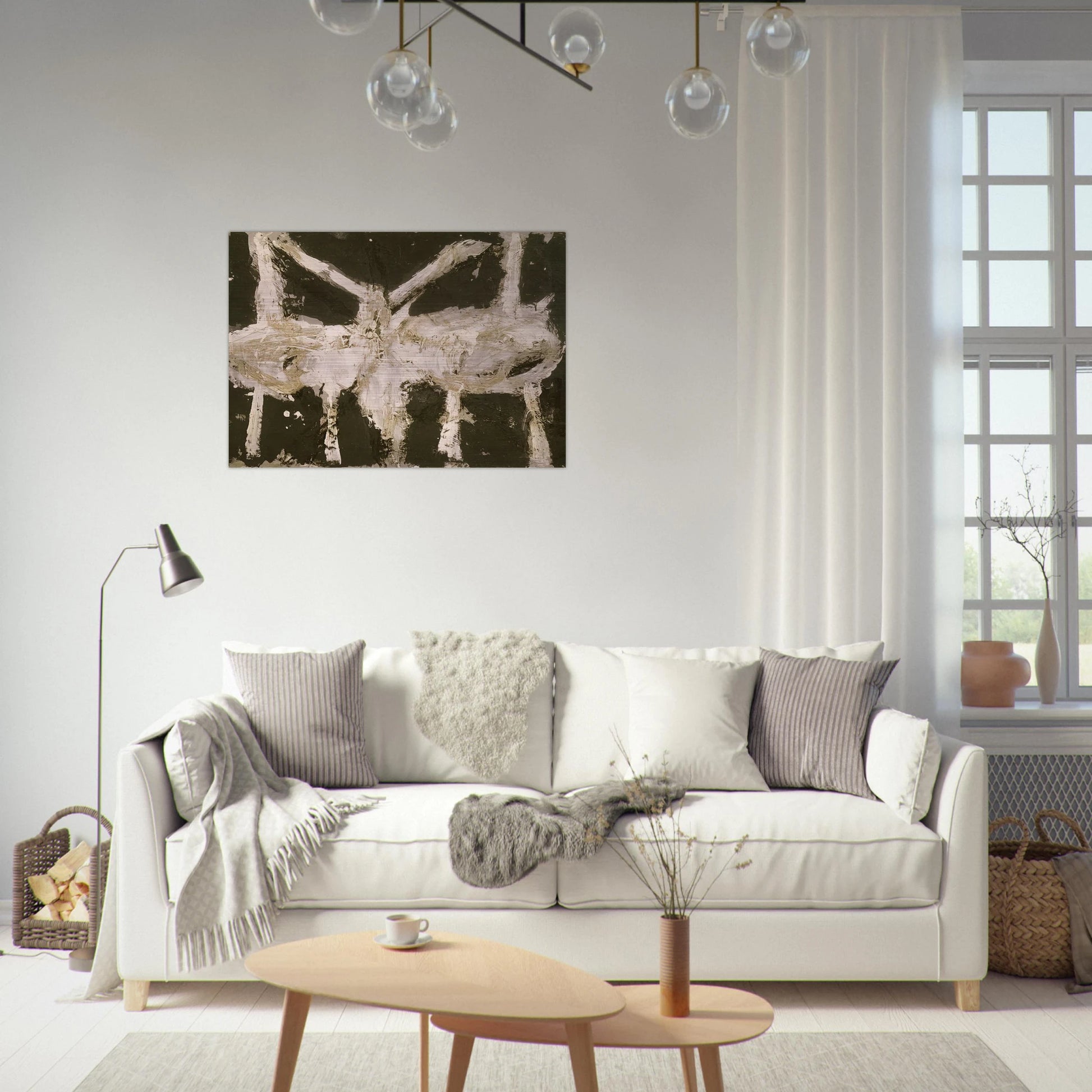 Min-Oe - Cy Twombly Brushed Aluminum Print - 70x100 cm / 28x40 inches | Cy Twombly Aluminum Print | Cy Twombly Prints