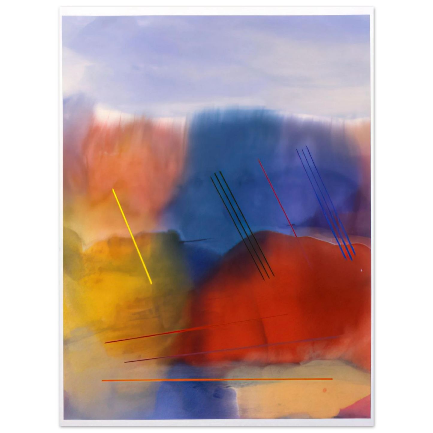 Ronnie Landfield - Free Spirit - 1991  75x100 cm / 30x40inches Fine Art Poster