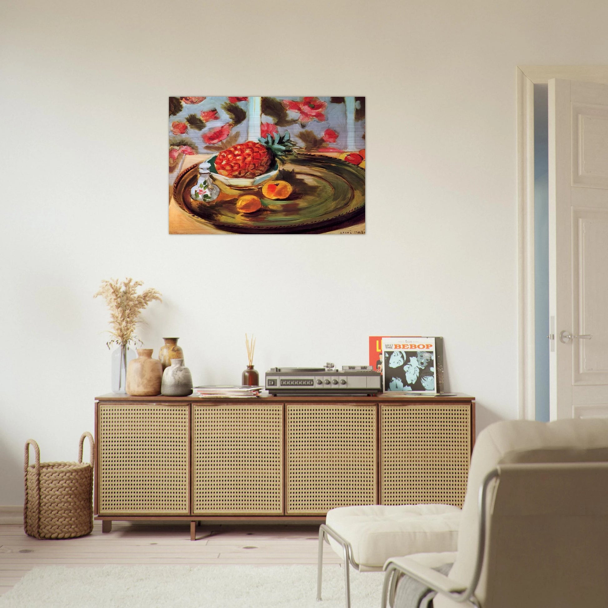STILL LIFE WITH PINEAPPLE 1924 - Henri Matisse Brushed Aluminum Print - 70x100 cm / 28x40 inches | Henri Matisse Aluminum Print | Henri Matisse Prints