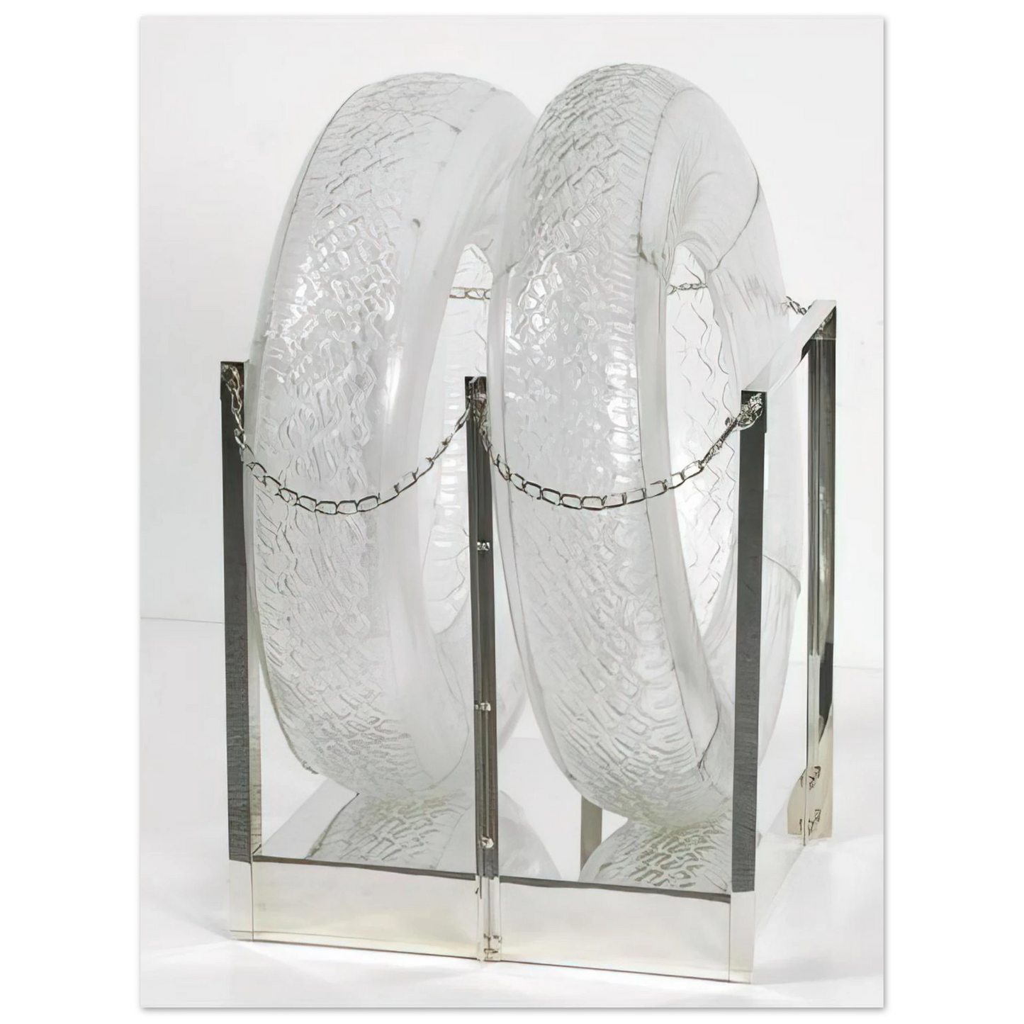 Robert Rauschenberg - UNTITLED GLASS TIRES 1997  75x100 cm / 30x40inches Fine Art Poster