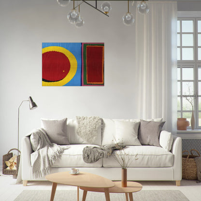 Composition - Al Held Brushed Aluminum Print - 70x100 cm / 28x40 inches | Al Held Aluminum Print | Al Held Prints