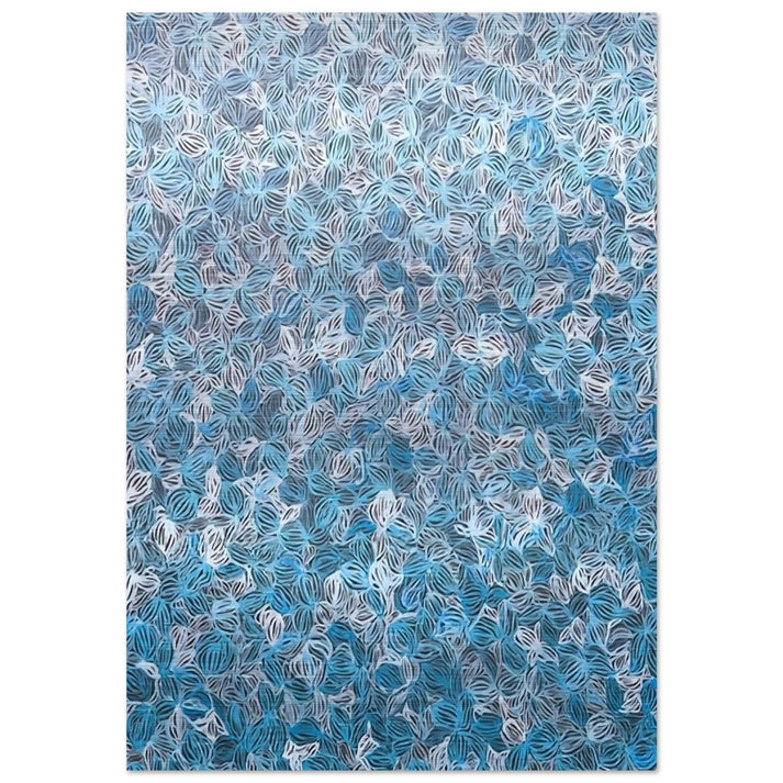 SEA 2005 - Yayoi Kusama Brushed Aluminum Print - 70x100 cm / 28x40 inches | Yayoi Kusama Aluminum Print | Yayoi Kusama Prints