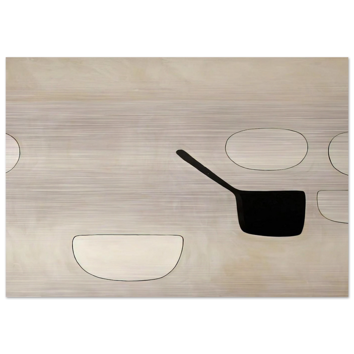 Six Open Forms - 1971 - William Scott Brushed Aluminum Print - 70x100 cm / 28x40 inches | William Scott Aluminum Print | William Scott Prints