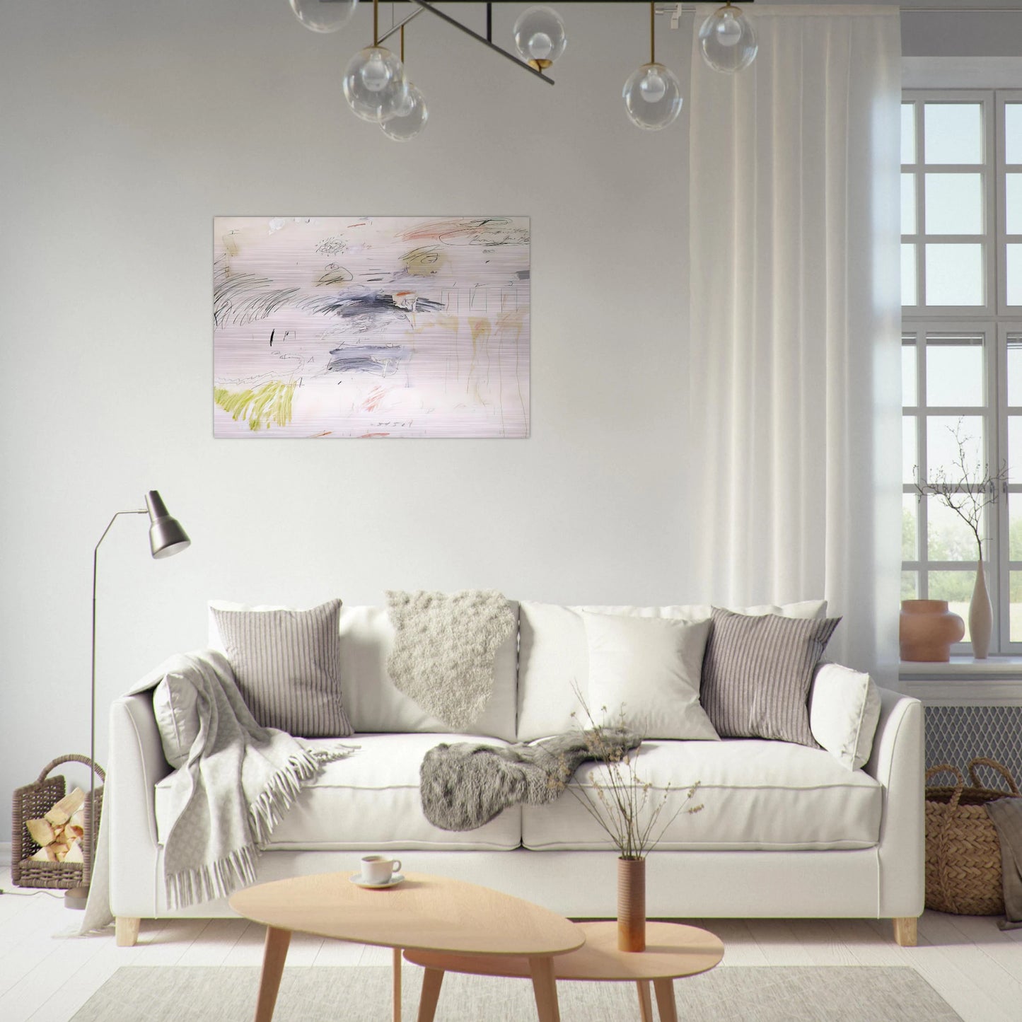 Untitled, Rome - Cy Twombly Brushed Aluminum Print - 70x100 cm / 28x40 inches | Cy Twombly Aluminum Print | Cy Twombly Prints