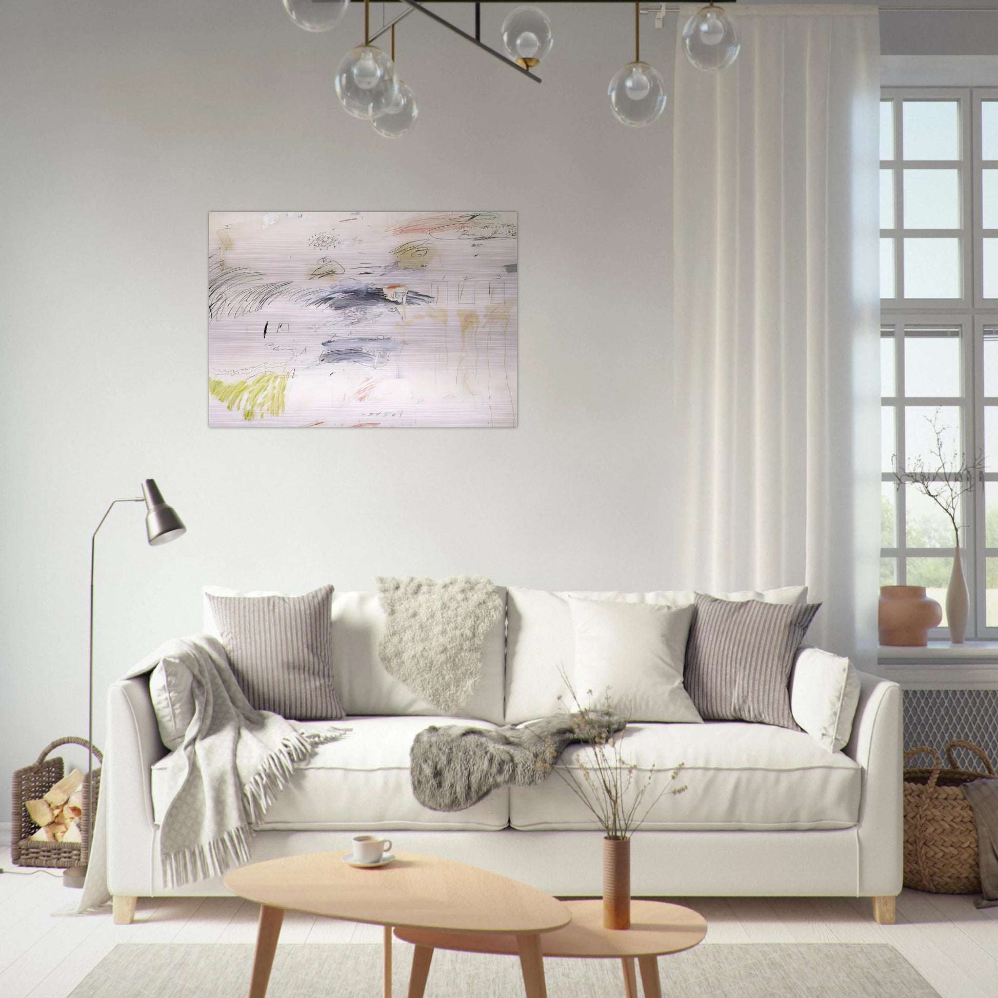 Untitled, Rome - Cy Twombly Brushed Aluminum Print - 70x100 cm / 28x40 inches | Cy Twombly Aluminum Print | Cy Twombly Prints