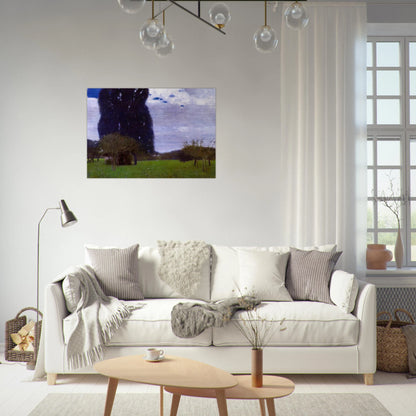 THE TALL POPLAR TREES II - Gustav Klimt Brushed Aluminum Print - 70x100 cm / 28x40 inches | Gustav Klimt Aluminum Print | Gustav Klimt Prints