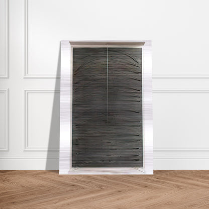 LA COURVE BLEUE 1965 - Jesus Rafael Soto Brushed Aluminum Print - 70x100 cm / 28x40 inches | Jesus Rafael Soto Aluminum Print | Jesus Rafael Soto Prints