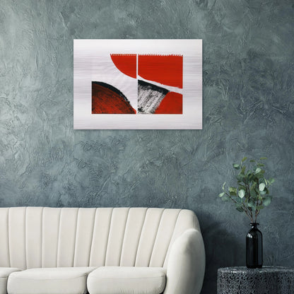 WHO KNOWS THE BEGINNING AND WHO KNOWS THE END II 1976 - BLINKY PALERMO Brushed Aluminum Print - 70x100 cm / 28x40 inches | BLINKY PALERMO Aluminum Print | BLINKY PALERMO Prints