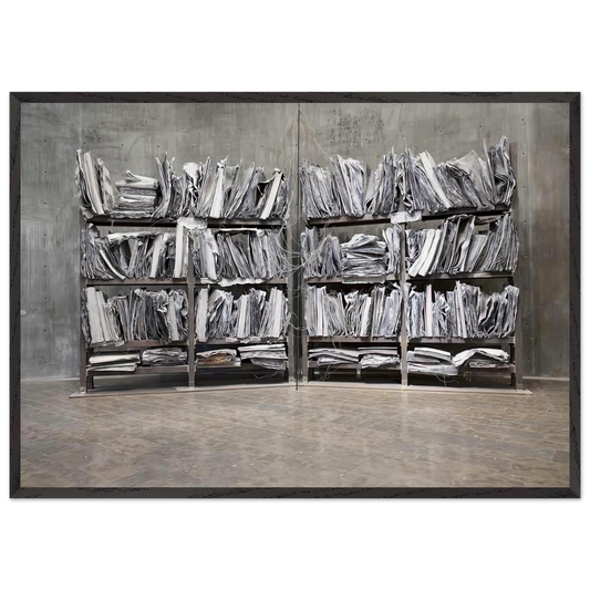 THE HIGH PRIESTESS ZWEISTROMLAND 1989 - Anselm Kiefer 70x100 cm / 28x40 inches Framed Art Print – Black Wooden Frame
