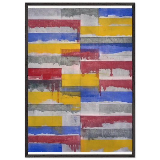 Window Study 3 - 1985 - Brice Marden 70x100 cm / 28x40 inches Framed Art Print – Black Wooden Frame
